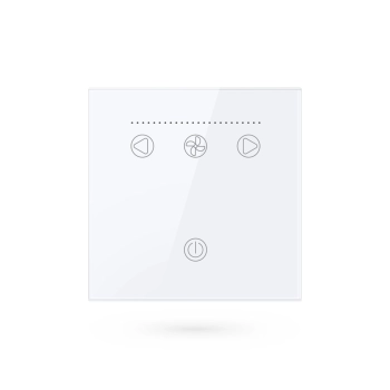 Comutator tactil inteligent pentru ventilator Wifi Tuya cu intrerupator luminos 1CH cu masurare